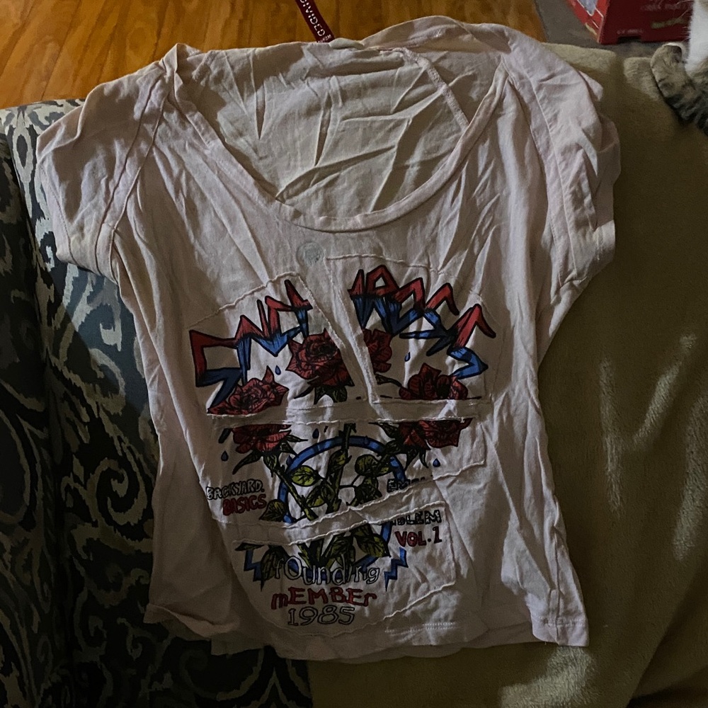 Divided White Graphic Short Sleeve Tee
